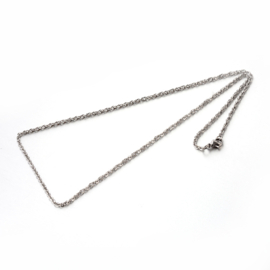 Stainless steel RVS ketting 2mm dik lengte: 50cm