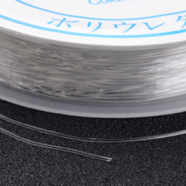 1 rol elastiek transparant 0,5mm