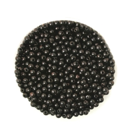 100 x acryl parels 3mm zwart