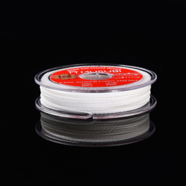 1 rol Waxkoord katoen 0,5 mm – 20 meter – wit
