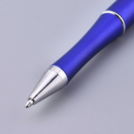 1 x Kunststof/metalen kralenpen 14,4 cm – staafje ca. 55 x 2 mm – blauw