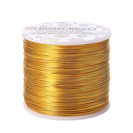 Aluminium draad 0,8 mm – licht goud – 235 meter per rol