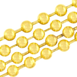 50 cm goudkleur Ball Chain ketting dikte 2 mm (Nikkelvrij)