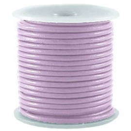 50 cm DQ Leer rond 2 mm Dawn purple grey