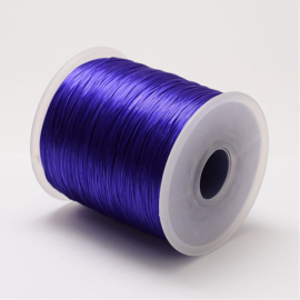 5 meter rond elastisch draad 0,2mm mauve