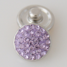 Drukker Rhinestone lilac - 12 mm click
