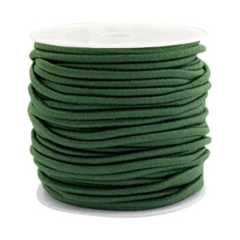 1 meter Gekleurd elastisch draad 2.5mm Dark green