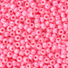 20 gram Rocailles Ceylon Seed Beads 6/0 4 mm – gat 1,5 mm – pink