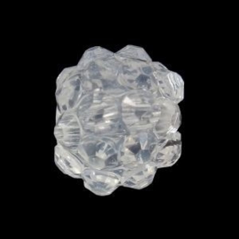 4 x Resin Rhinestone Kraal Clear 10 mm Ø 2.2 mm