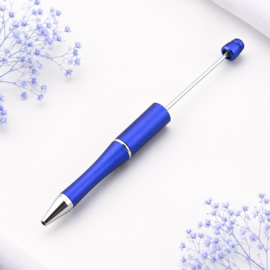 1 x Kunststof/metalen kralenpen 14,4 cm – staafje ca. 55 x 2 mm – blauw