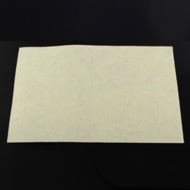 1 x Groot vel Vilt - Ultrasuede, Beadbacking - Beading Foundation 300 x 300 x 1mm Corn silk