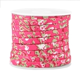 20 cm Trendy plat koord 5mm Hot pink