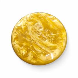 1 x Polaris Cabochon 35mm mustard
