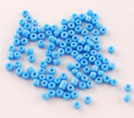 20 gram rocailles Seed Beads 6/0 Opaque sky blue 4mm