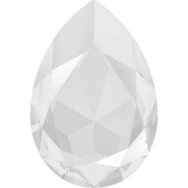 1 x Swarovski 4120 Fancy Stone – Druppelvorm 14x10 mm – Pastel Poeder Grijs