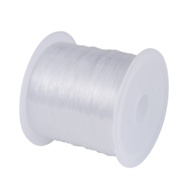 1 rol transparant nylon draad 0,3mm 80 meter per rol