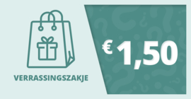 Een verrassingszakje met glaskralen voor €. 1,50!