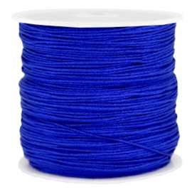 Rol met 90 meter Macramé satijndraad 0.8mm Cobalt blue (kies voor pakketpost)