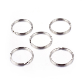 10 x  Sleutelhanger ring 35 x 3mm