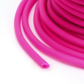 100 cm hol Rubber DQ koord 3mm gat: 1,5 mm Camelia