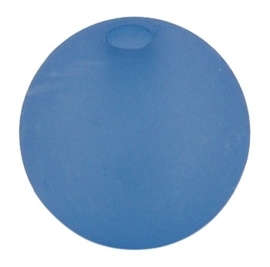 30 stuks mat Frosted acryl kralen 4mm gat 1mm blauw