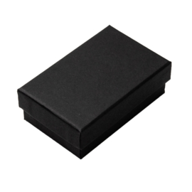 6 x luxe cadeau doosjes voor bijvoorbeeld ringen en armbandjes 80 x 50 x 27mm zwart (pakketpost)