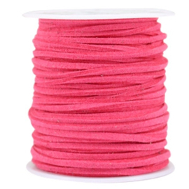 3 meter Imi suède 3mm Hot pink