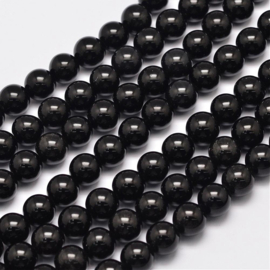 10 x  Edelsteen kraal Eyeless Obsidian 10mm gat 1mm