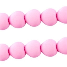 10 x Acryl kralen hart 10mm  licht roze