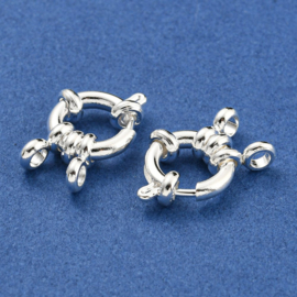 1 x RVS 304 veersluiting boeislot 10 x 4 mm – gat 2,5 mm – zilverkleur