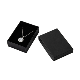 6 x Luxe cadeaudoosjes voor ringen en armbandjes 90 x 65 x 28 mm – zwart (pakketpost)