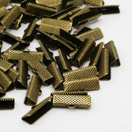 10 x veterklem 20mm geel koper kleur