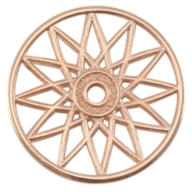 DQ metalen dreamcatcher hanger Rosé goud (nikkelvrij)