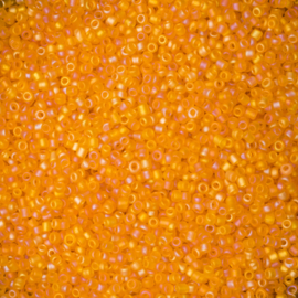 20  gram rocailles  oranje 12/0 2mm rainbow