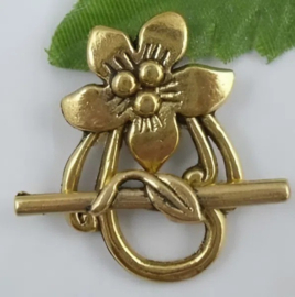 2 x Kapittel slotje 20 x 28 mm – T-stuk 5 x 30 mm – oogje 2 mm – goudkleur