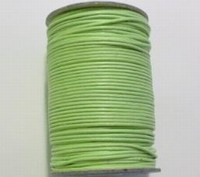 3 meter waxkoord 2mm lime