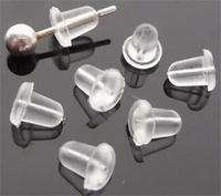 20 x beveiligings rubbertjes voor oorbellen, oorbel stoppers c.a. 5,5 mm