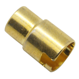 1 x draai magneetsluiting goud kleur  17 x 7mm Ø6mm