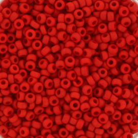c.a. 5 gram Miyuki rocailles 11/0 - opaque matte red