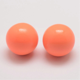 Klankbolletje 16mm voor een Engelenroeper fel zalm oranje