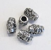 Per stuk Antiek zilveren metalen European-style buisje insecten 11 mm