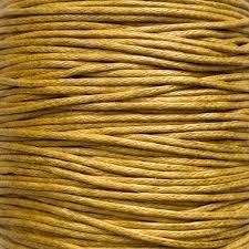 10 meter waxkoord 1,5mm dik kleur: Mustard