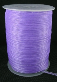 2 meter organza lint 6mm lila