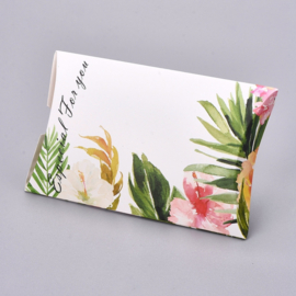 5 x Papieren gondel cadeau doosjes Thank You