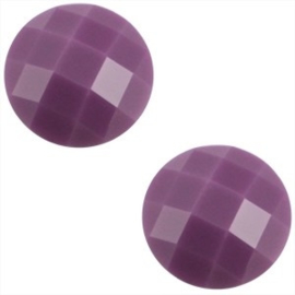 2 x Basic cabochon 10mm Deep violet purple