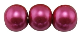 30 x prachtige glasparel kleur: Medium Violet Red 8mm