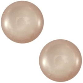 2 x Cabochon Polaris shiny 12 mm Soft greige