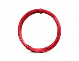 Aluminium draad 0,8 mm dik, 10m per rol, Red