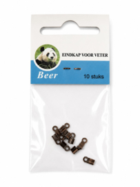 10 x Veterklemmen 6 mm x 3 mm – oogje 1,2 mm – roodkoperkleur