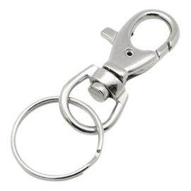 Meerprijs bevestiging sleutelhanger ring + musketon sluiting aan bedeltje of hanger, leest u eerst de omschrijving svp.